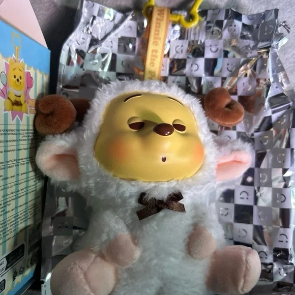 Disney Winnie the Pooh Plush in Sheep Costume - Yellow and White - Picture 4 of 4